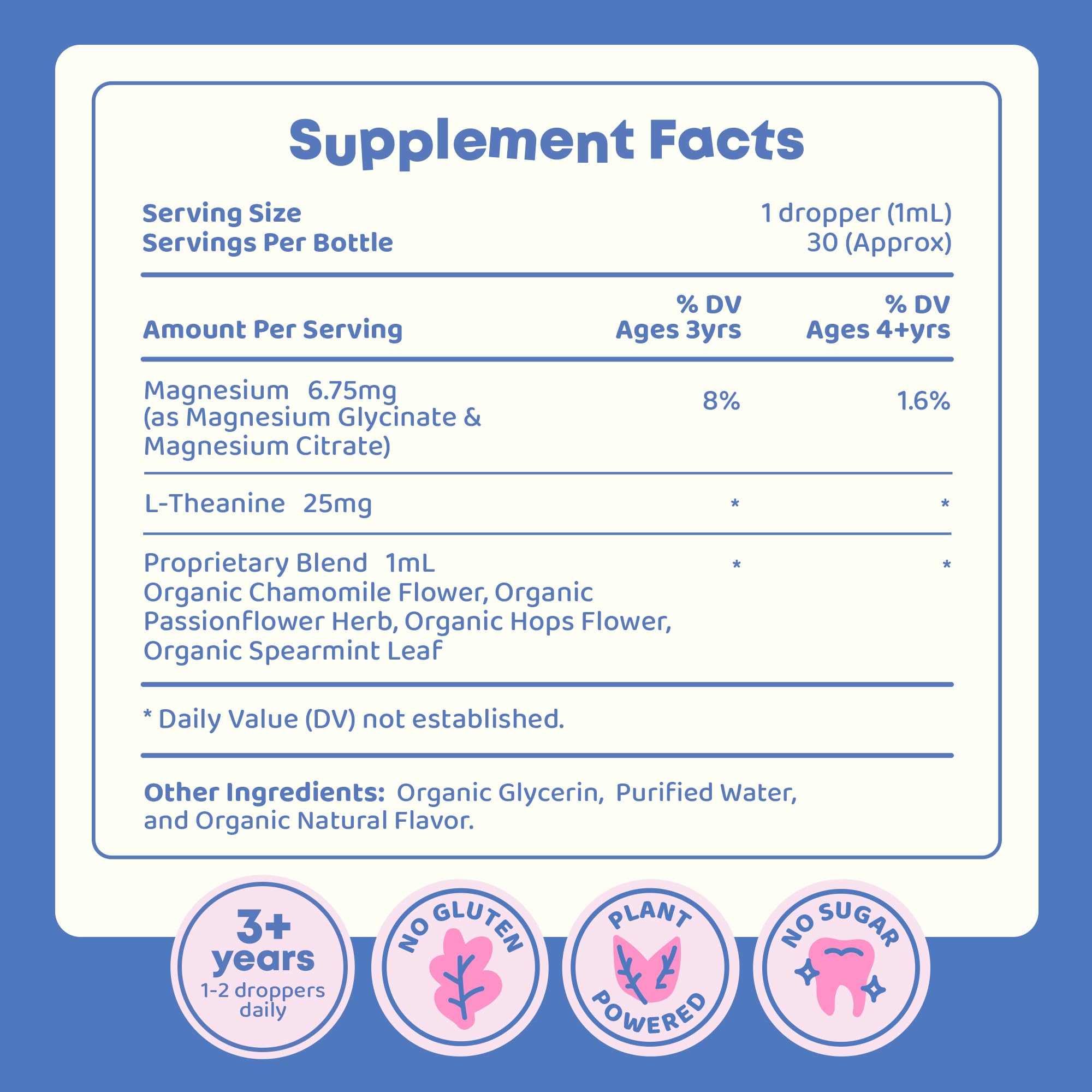 JoySpring Calmify Kids Magnesium Glycinate Drops, 30 Servings, 3+ — Amazon image 6
