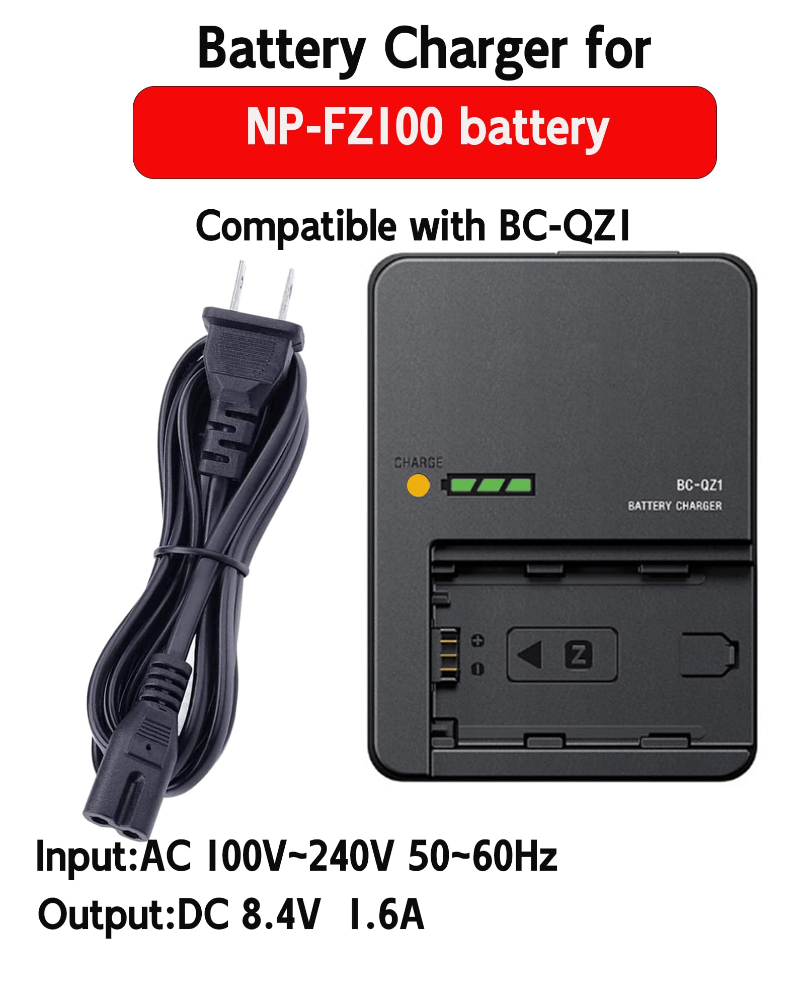 Amazon.com : FCD TRUST BC-QZ1 Battery Charger Compatible with Sony