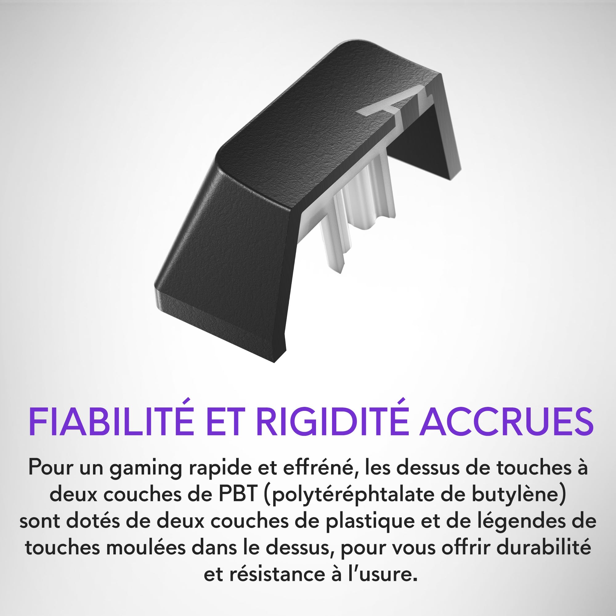 Alienware AW420K Clavier Gaming Filaire QWERTY, format compact sans pavé numérique, Cherry MX Red, touches PBT durables, rétroéclairage AlienFX RVB, USB détachable, Dark Side of the Moon