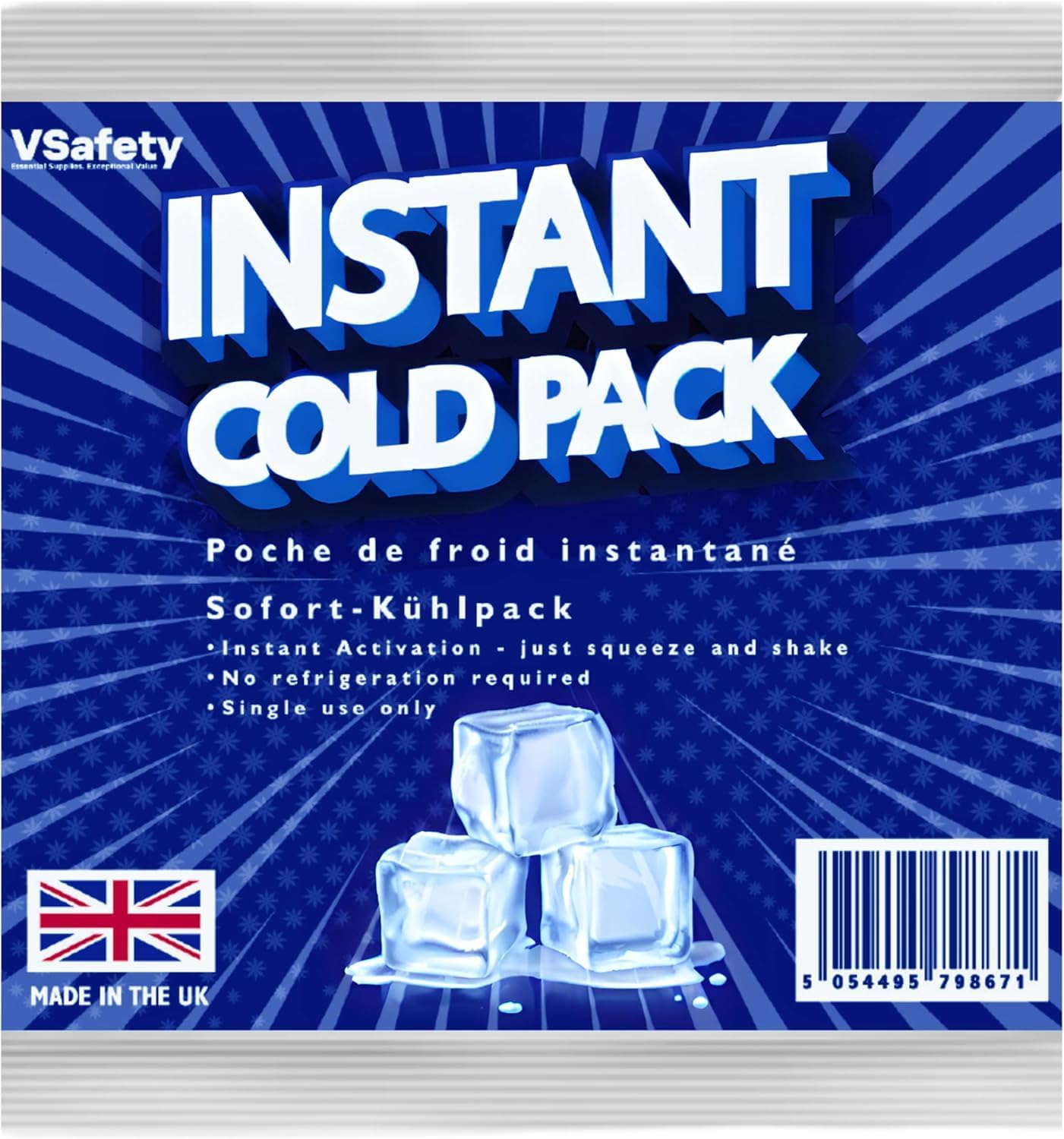V Safety Instant Ice Pack Pack of 100