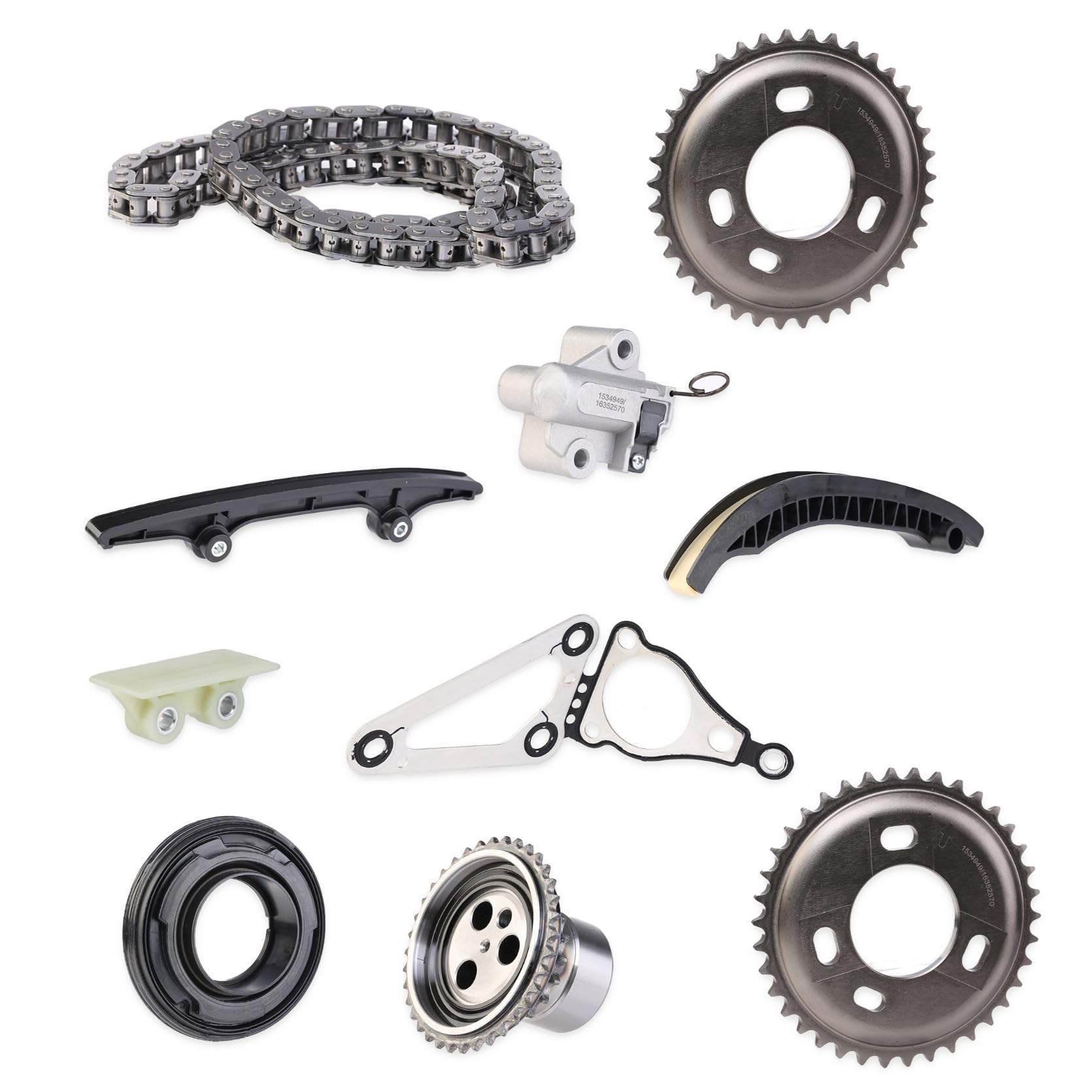 RIDEX 1389T2552 Kit catena distribuzione con guarnizioni con ingranaggio Compatibilità con PEUGEOT BOXER Furgonato