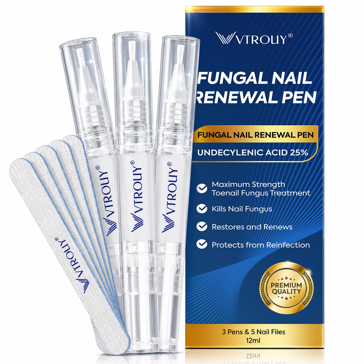 Extra-Strength Nail Treatment Pens with Tea Tree Oil, 3 Pens