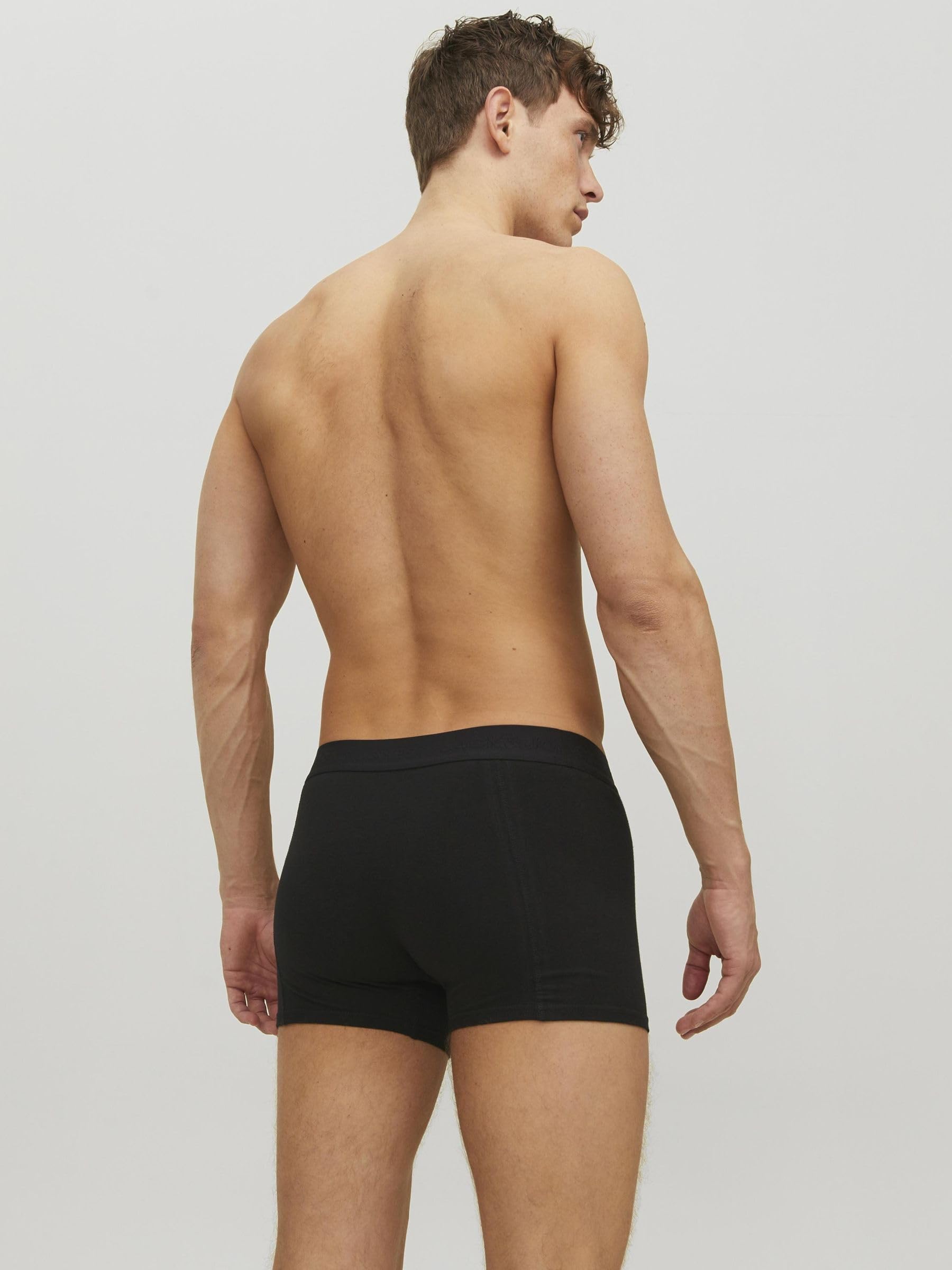 JACK & JONES JACTONE IN Tone 5-Pack Hombre Boxers Negro 95% algodón, 5% elastán