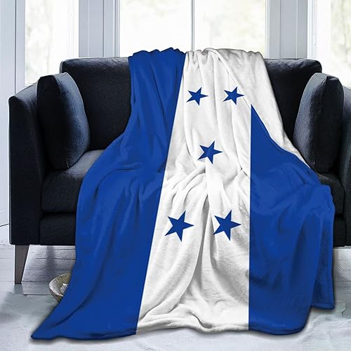 Miniatura 3 de Manta de franela con bandera de Honduras, manta de franela de microfibra súper suave, ligera, colcha de cama acogedora para sofá, dormitorio,