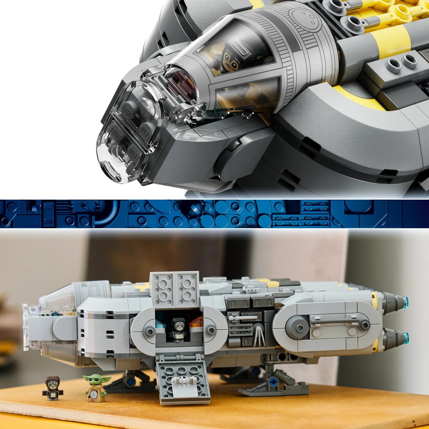 LEGO Star Wars 75445 Sternenschiff der Anzellaner - Spielet mit 3 Figuren & Einer Droiden Werkstatt - Geschenk für Jungen, Mädchen & Fans ab 9 Jahren