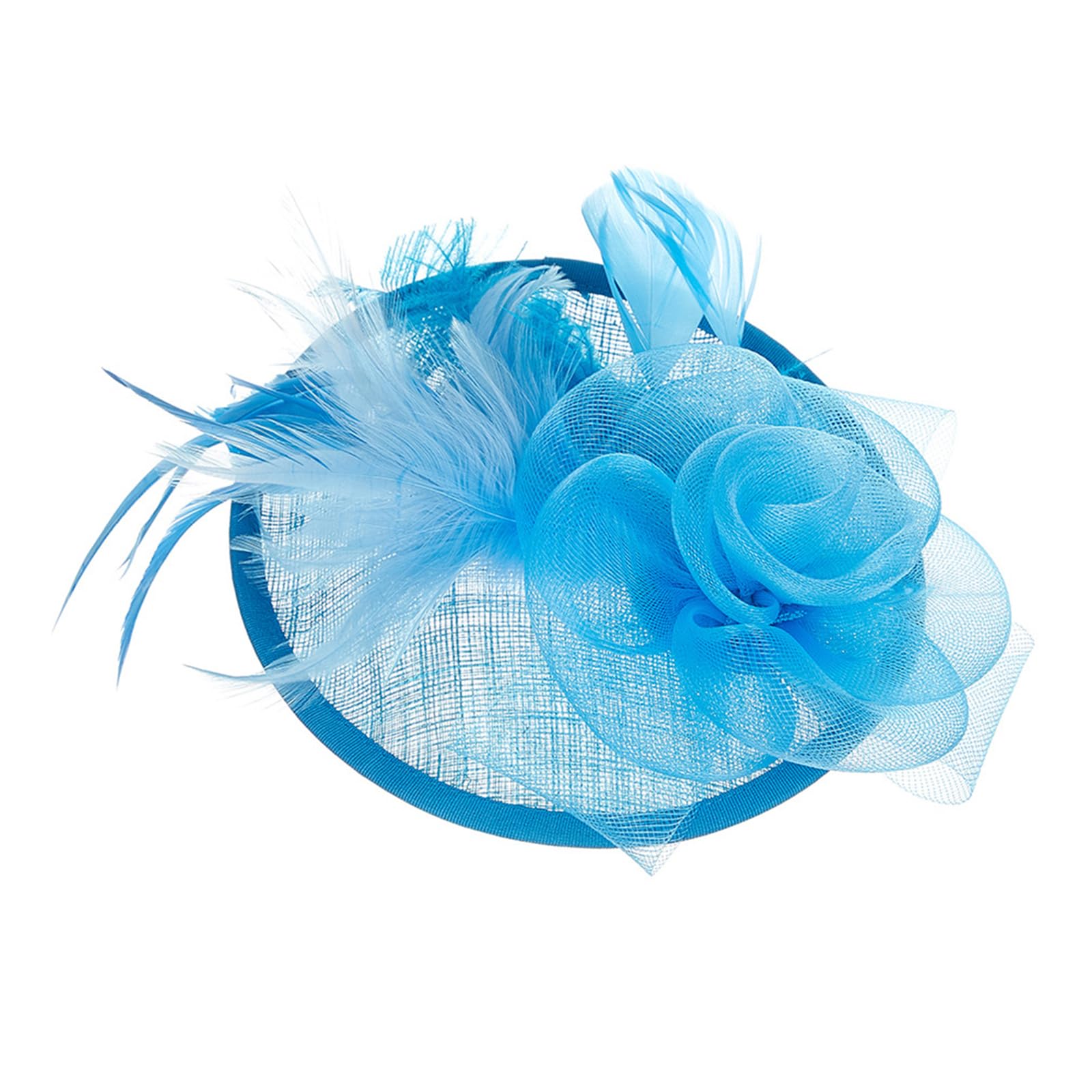 Kalttoy British Styles Women ' s Fascinator Breathable Linen Bride Headwears Delicate Hat Adornment for Stylish Appearance Beautiful Linen Fascinator