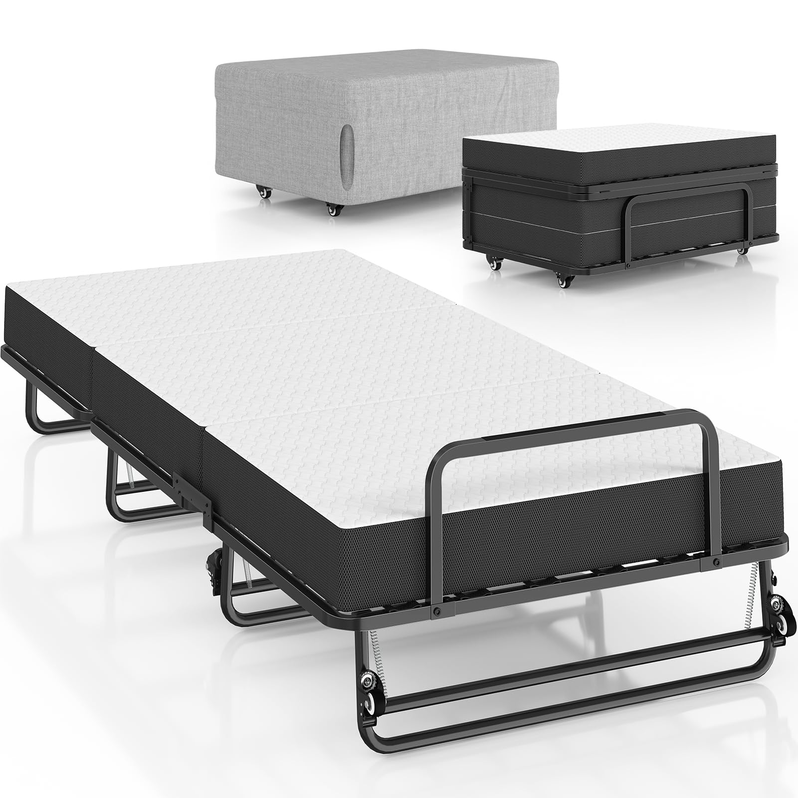 brinlawb lit pliant 90x200 cm matelas