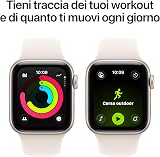 Apple Watch SE 3 GPS, Cassa 40 mm in alluminio galassia con Cinturino Sport galassia - S/M - 5