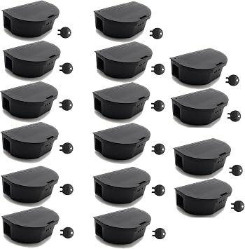 Mouse Bait Stations 16 -Pack Tamper-Resistant Locking Rodent Bait Boxes with Keys Heavy-Duty Weatherproof Reusable Stations for Indoor & Outdoor Pest Control