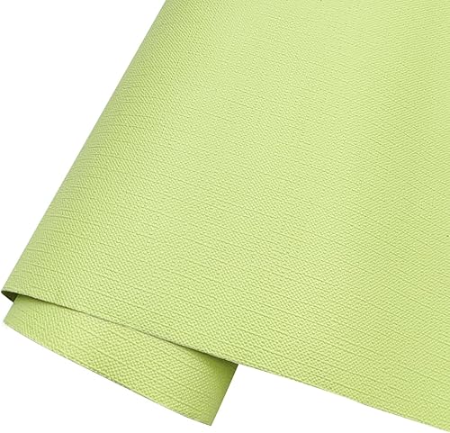 Yifasy Revestimiento para estantes color verde manzana, autoadhesivo, color sólido, para cajón, línea de papel, estantes esquineros, 118 x 17.7