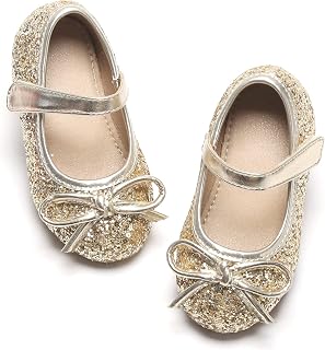 Toddler/Little Girls Mary Jane Ballerina Flats Shoes Slip-on School Party Dress Shoes
