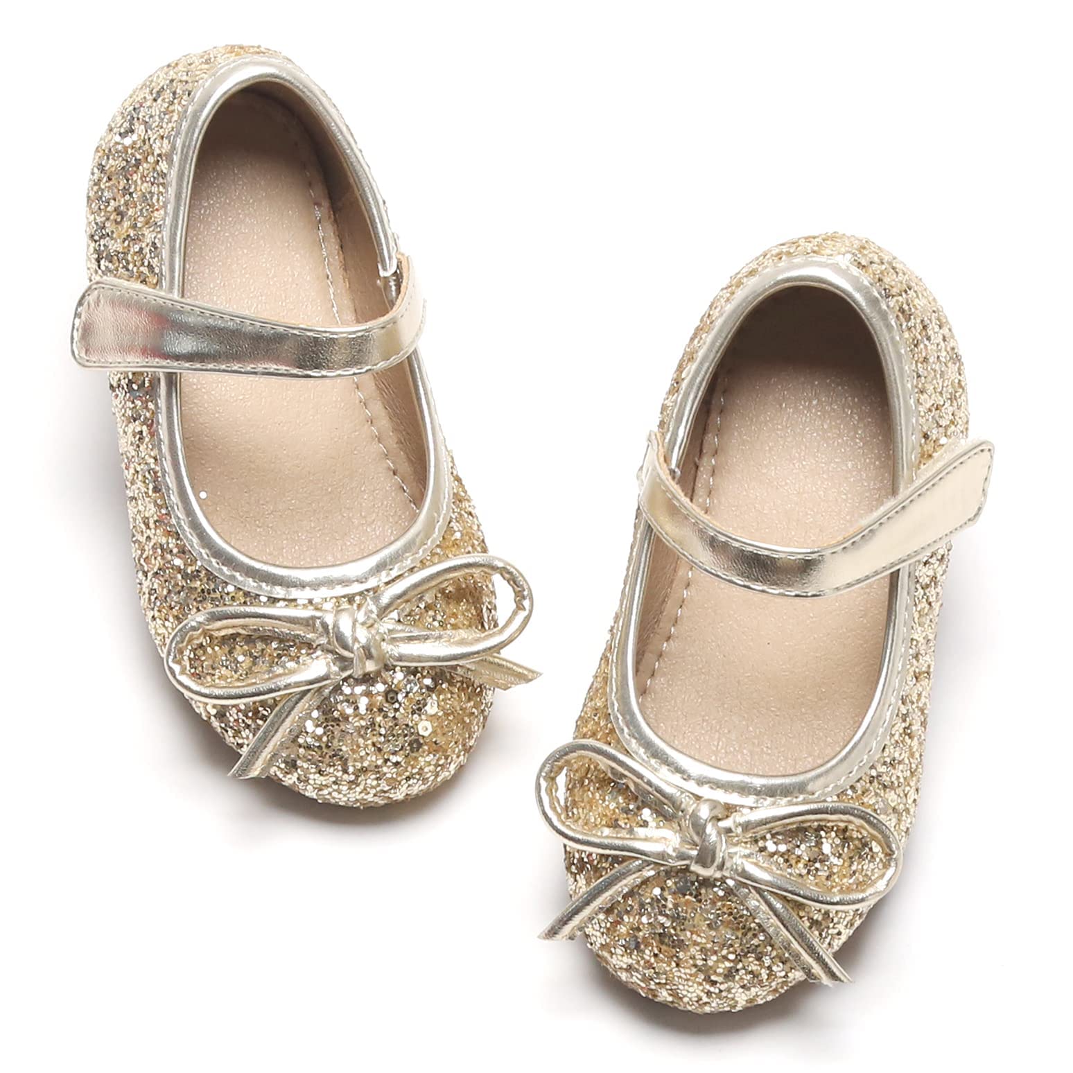 Otter MOMO Toddler/Little Girls Mary Jane Ballerina Flats Shoes Slip-on School Party Dress Shoes