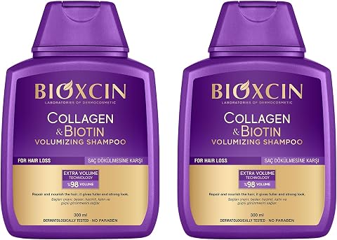 Bioxcin Collagen & Biotin Ekstra Hacim & Dolgunlaştırıcı Şampuan 300 Ml - Ince Telli Ve Hassas Saçlar 2li paket