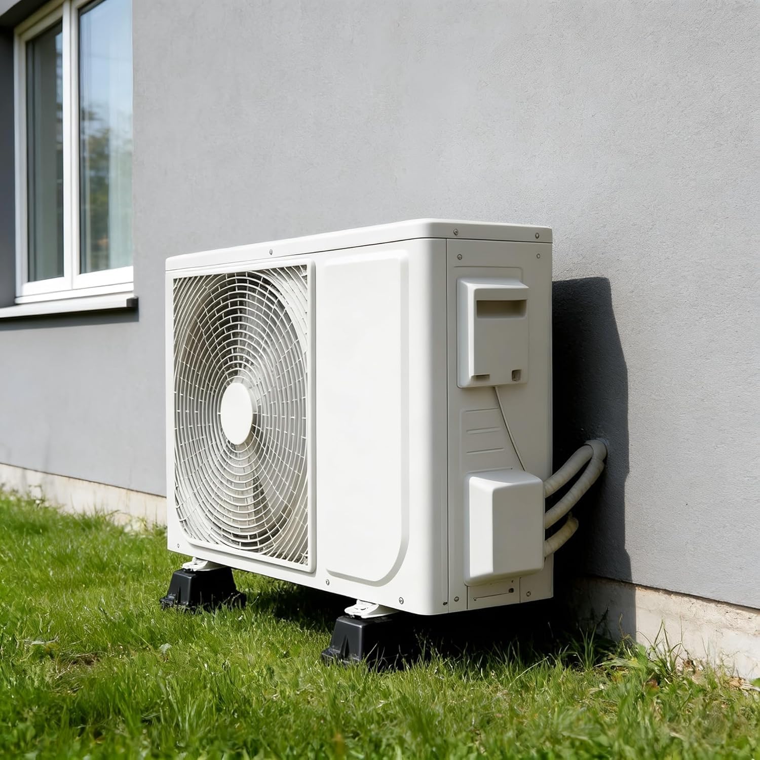 Lot de 4 rondelles en caoutchouc pour climatiseur extérieur Mini Split, pompes à chaleur, compresseurs d'air, condensateurs et générateurs d'une puissance de 9000 à 36000 BTU