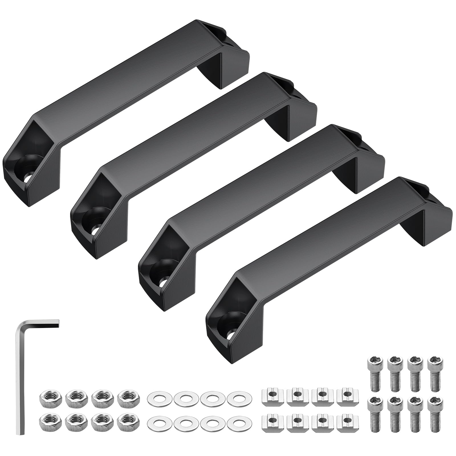 JiGiU 4-Pack 3030 Aluminum Handle 120mm Hole Distance