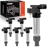 A-Premium 6PCS Ignition Coil Packs Compatible with Buick, Cadillac, Chevy & GMC Vehicles - 2.8L, 3.0L, 3.2L, 3.6L - Enclace 2008-2024, CT4 2022-2024, Equinox 2008-2017, Impala 2012-2018, G6 2007-2009