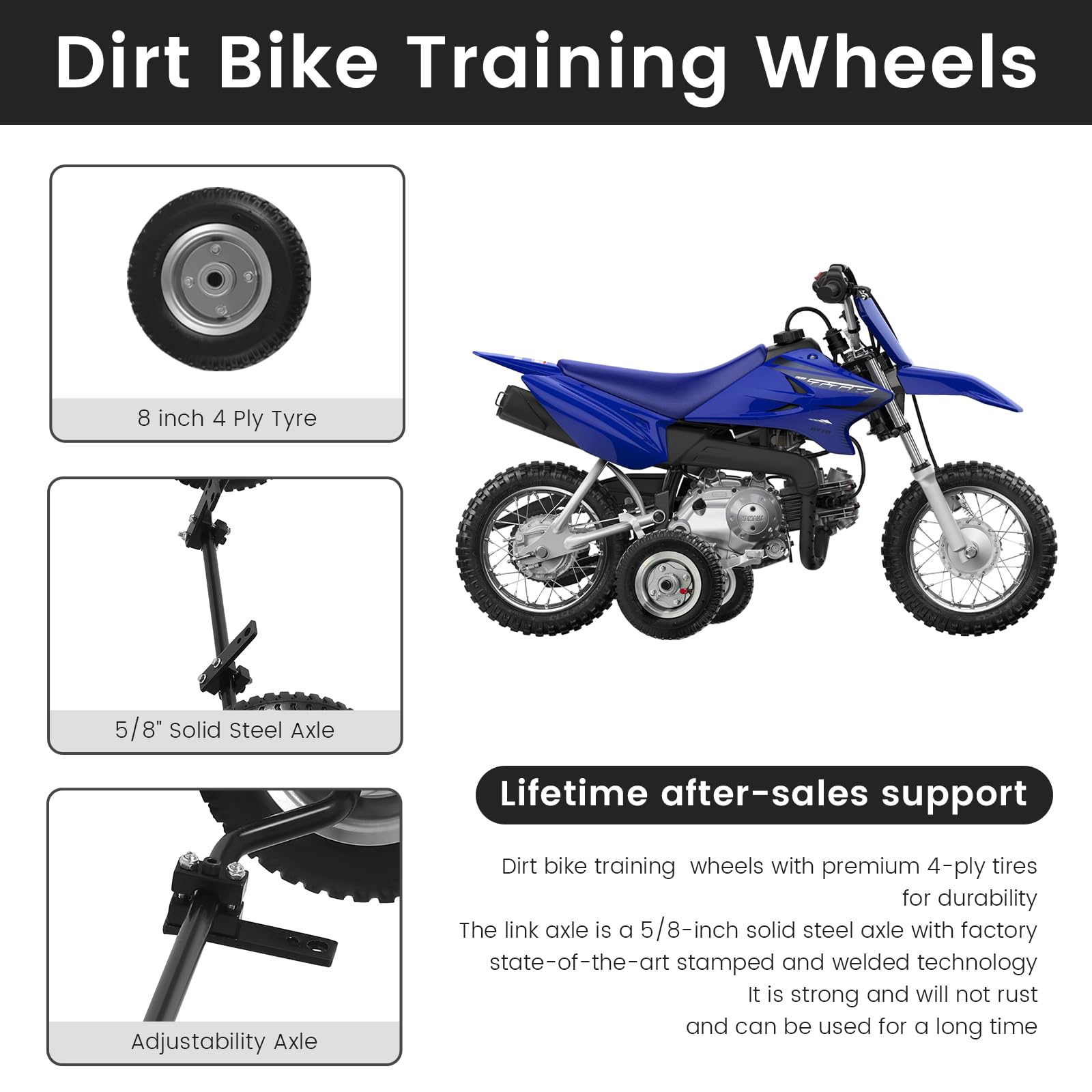 Amazon.com : Dirt Bike Training Wheels 50cc Compatible with yamaha