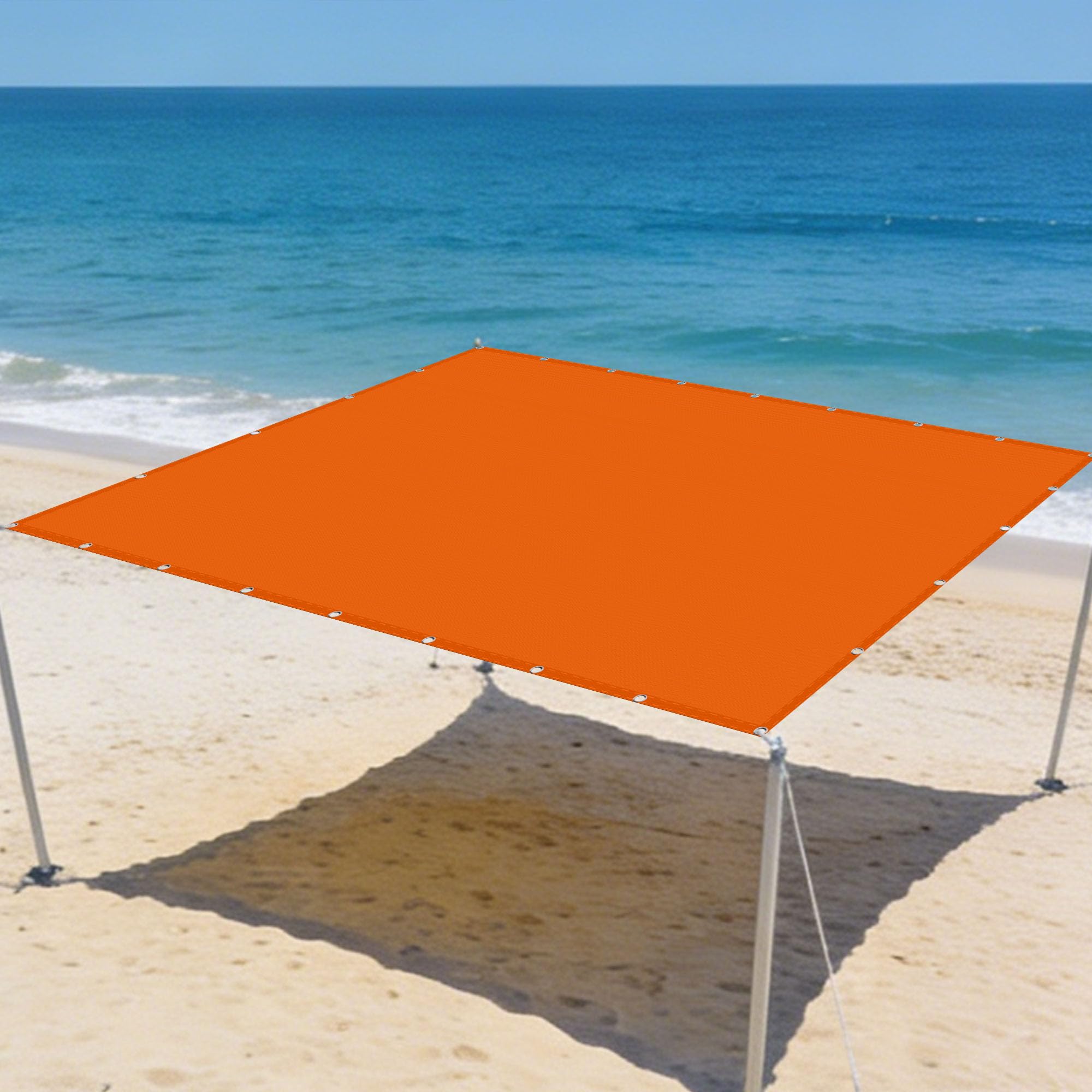 Toiles d'ombrages anti-UV et résistantes au vent 3.5x3.5m pour extérieur