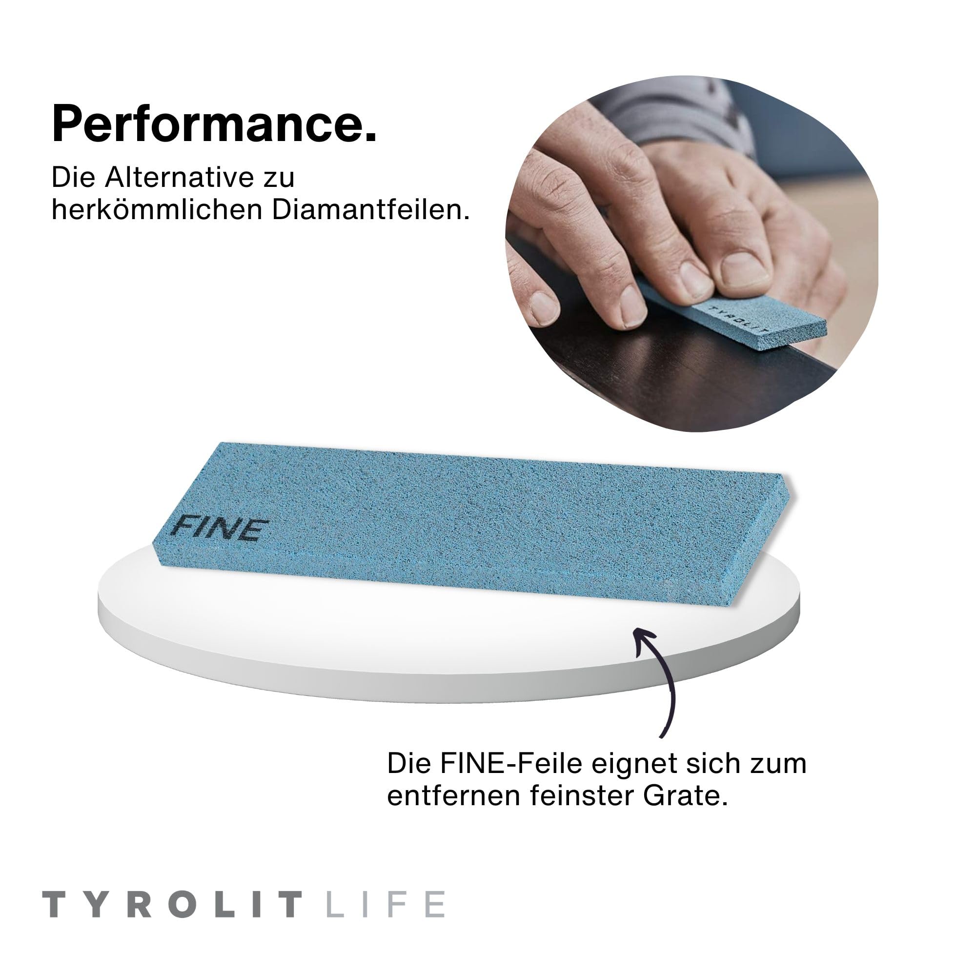 Tyrolit Life Premium - Set di lime elastiche per potenti bordi per sci e snowboard, smerigliatrice per bordi da sci, combinazione di lime elastiche e lime, per una levigatura efficace come il servizio