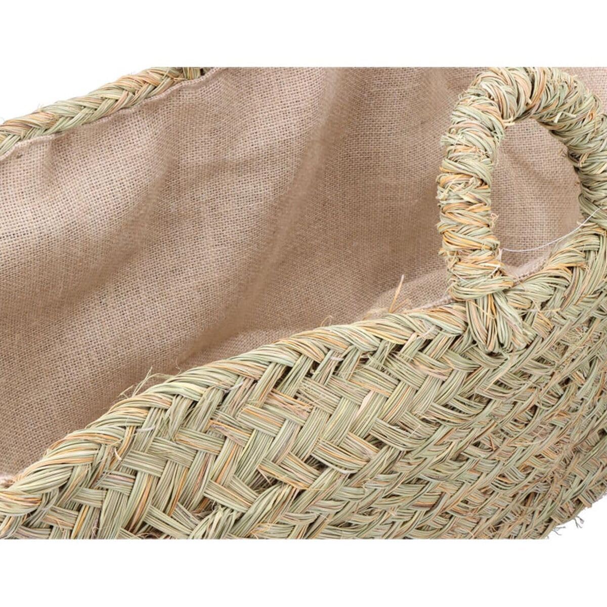 EDM Cesta para leña Esparto 60 x 35 x 45 cm 60 x 45 x 35 cm Oval - Marca Product - EAN: 8425998742381