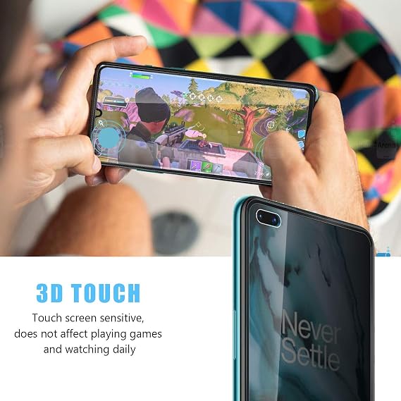 Anbzsign [2 Pack] OnePlus Nord/One Plus Nord Dual 5G (2020) Privacy Screen Protector,[Full Coverage] Anti-Spy 9H Hardness Tempered Glass