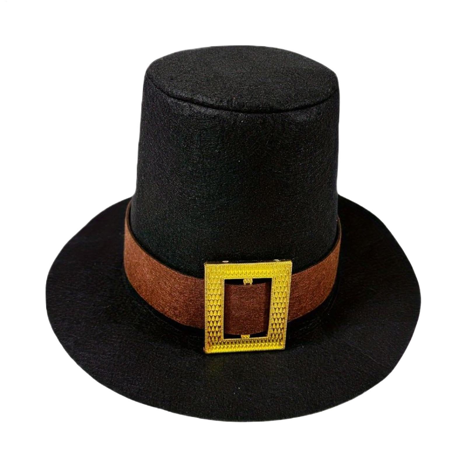 Pilgrim Hat Turkey Day Outfits with Gold Buckle
