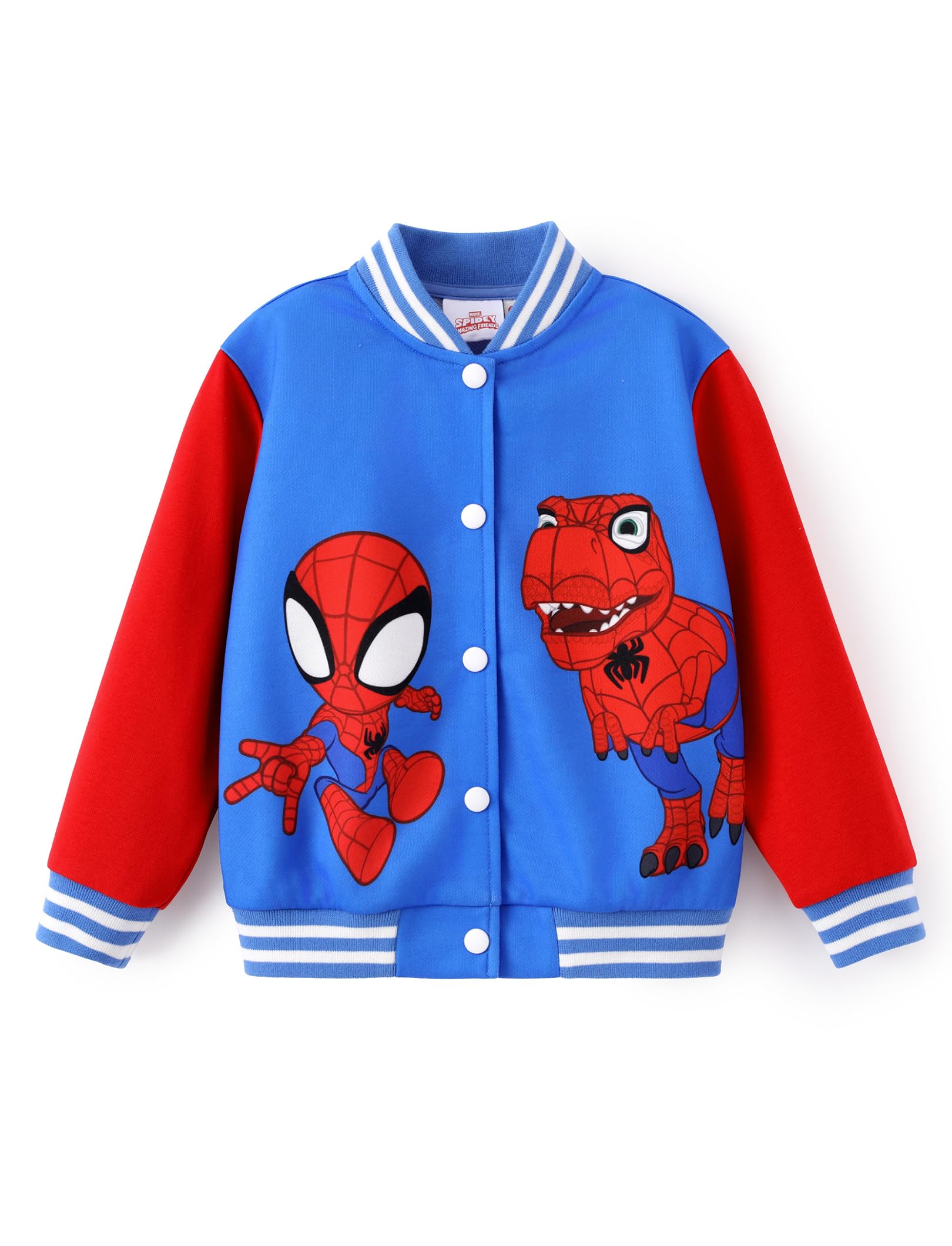 Disney Bomber Jacket Spider Man Marvel Toy Story Cars Varsity Cardigan2-13Y