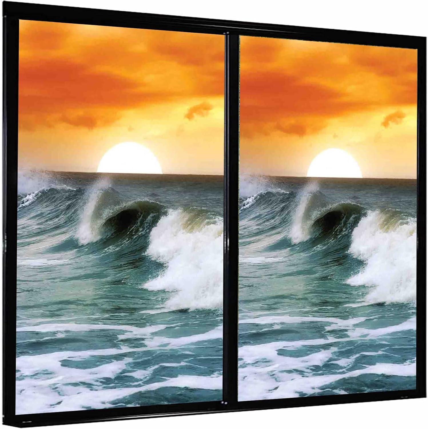 Bathroom Privacy Window Film Serene Nature Dreamlike Lake