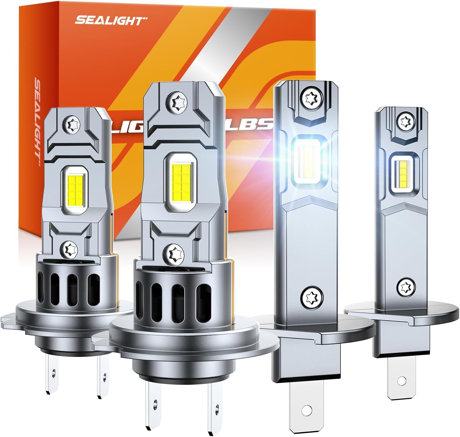 SEALIGHT S2S H1 H7 LED Combo 160.000LM 6500K 1500% más Brillante