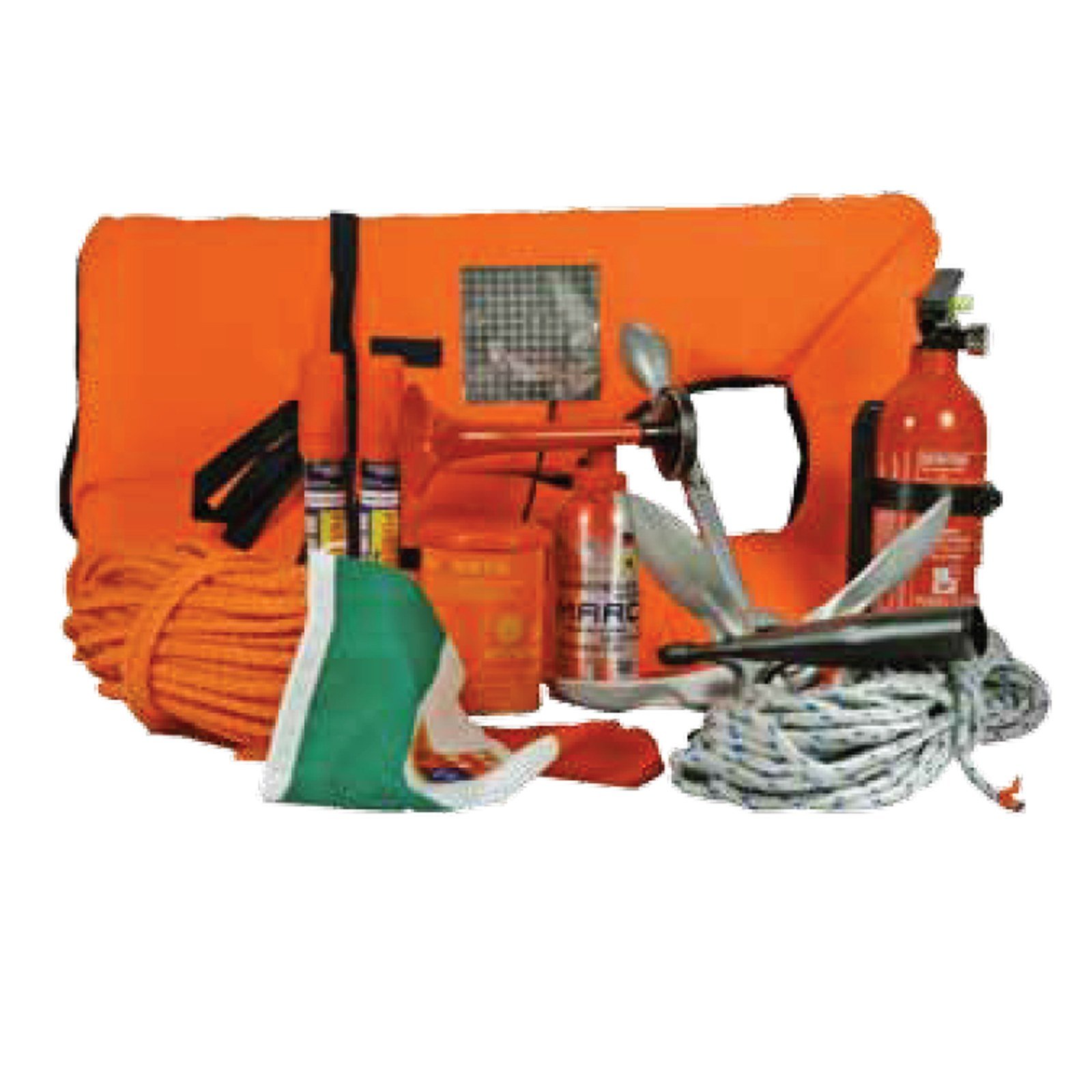 Kit de equipamiento de borde de seguridad náutica de 6 millas para 4 personas