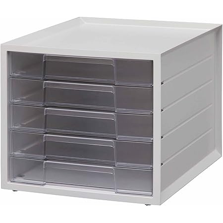 Amazon アイリスオーヤマ レターケース 浅型5段 インデックスシール付 積み重ね可能 Lcj 5m ホワイト 文房具 オフィス用品 文房具 オフィス用品