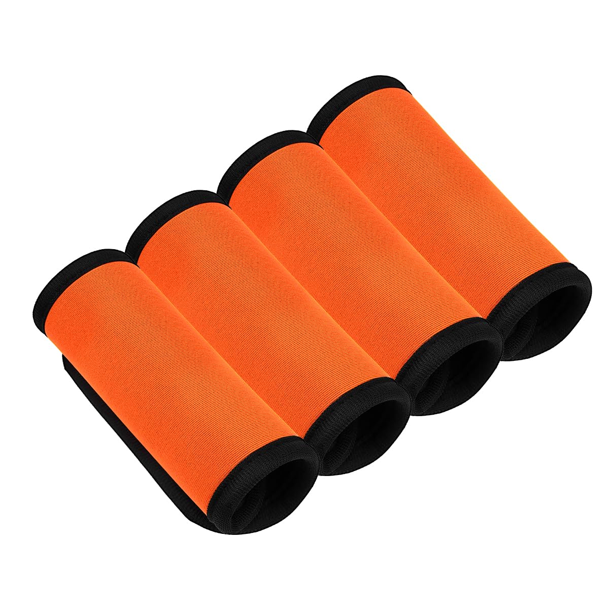 Lot de 4 enveloppes de poignée de bagage en néoprène pour valise