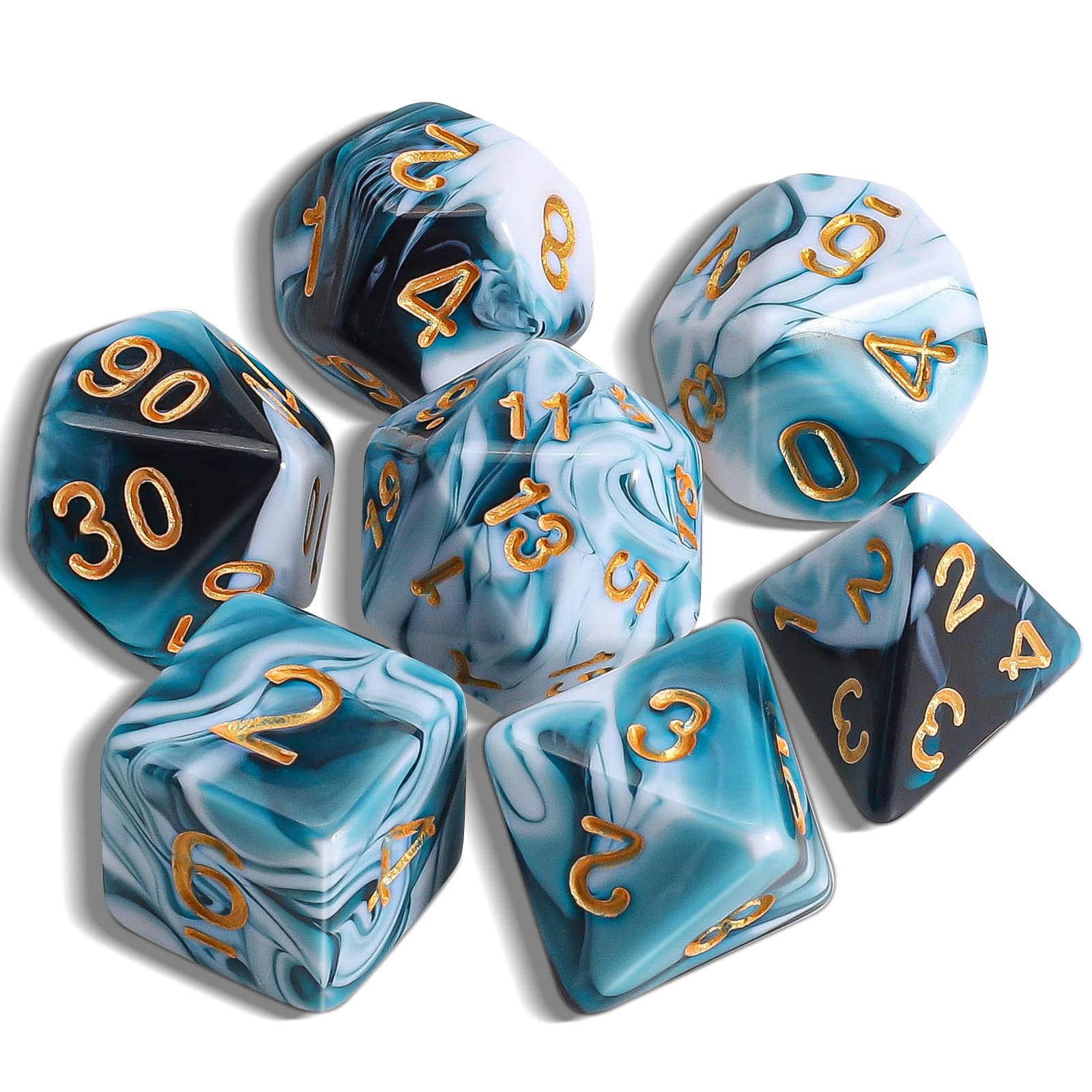 Cyan und Weiß