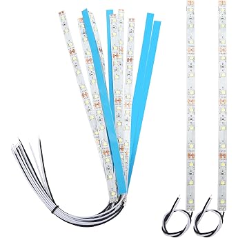 YIXISI Pack of 10 200 mm Pre-Wired LED Strips 2335 SMD LED 12-18 V LED Strips Model Making LED Lighting White