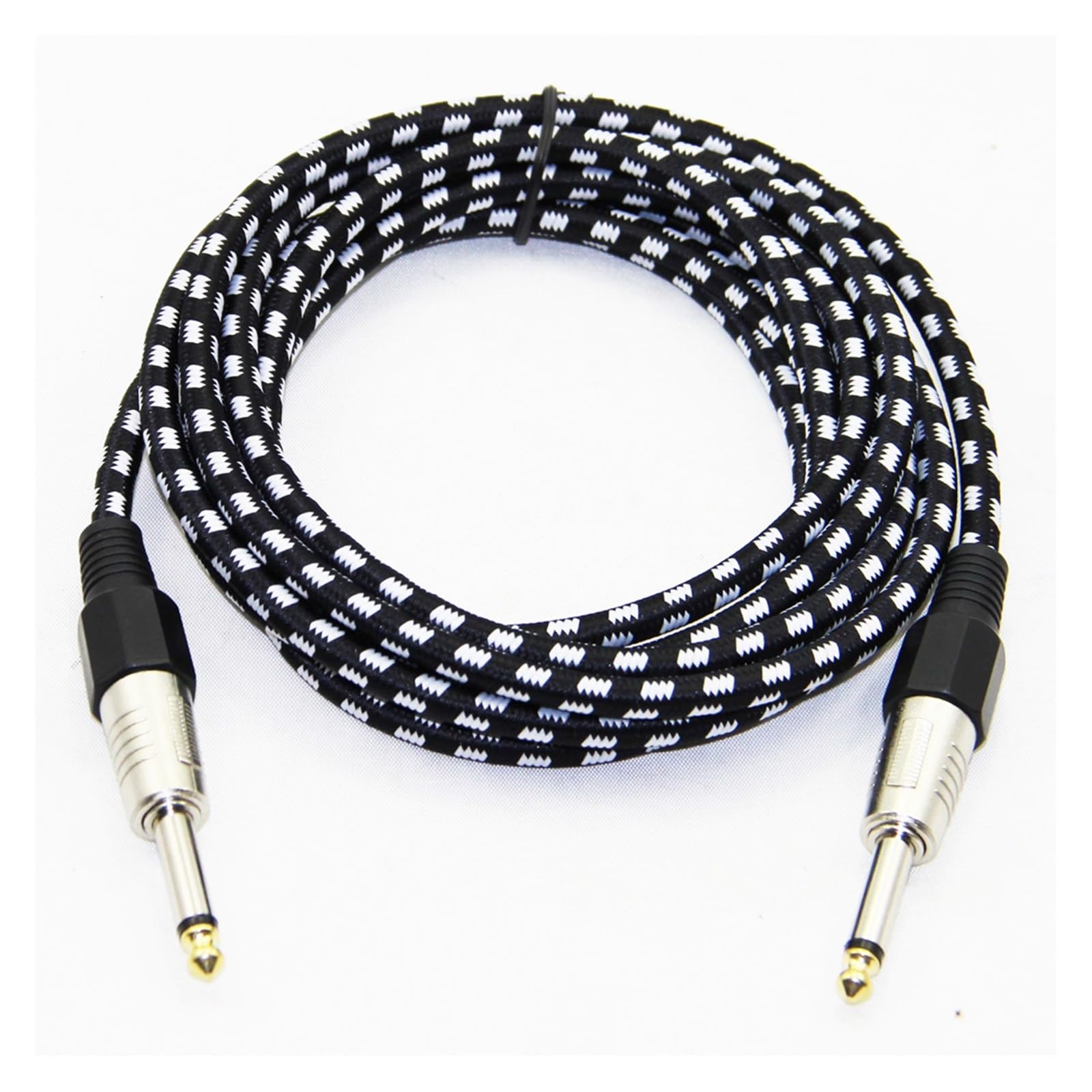akcesoria do gitary Nylon Pleciony 1/4 ''Jack 6.35mm Do 6.35mm Kabel Audio Z Męskiego Na Męskie Do Wzmacniacza Elektryczny Mikser Gitarowy (Color : 6 m)