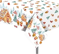 Vista 10 de CC HOME 1 Pack Train Plastic Tablecloth 54 x 87 Inch Long Rectangular Table Cover for Buffet,Birthday Party Holiday Dinner,Picnic or Tablecloth for