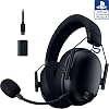 Auriculares Gamer Razer BlackShark V3 Wireless para PlayStation, Negro | Drivers de 50mm, Micrófono Super Wideband, 2.4 GHz, Bluetooth, Compatible con PC, Mac, Nintendo Switch, Smartphone, Batería de 70 Horas 1