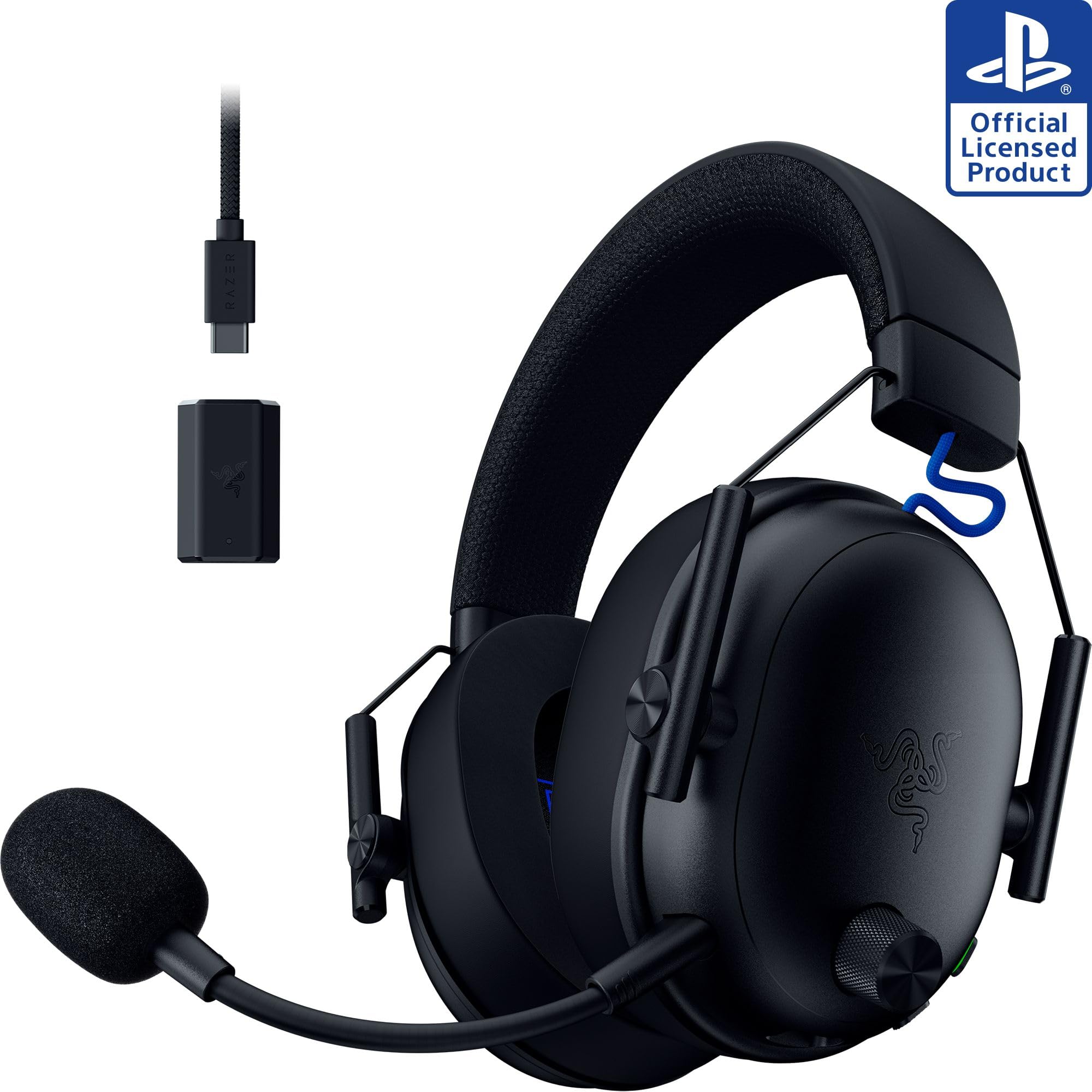 Razer BlackShark V3 Wireless Gaming Headset for PS5 50mm Drivers - Super Wideband Mic - 2 4 GHz