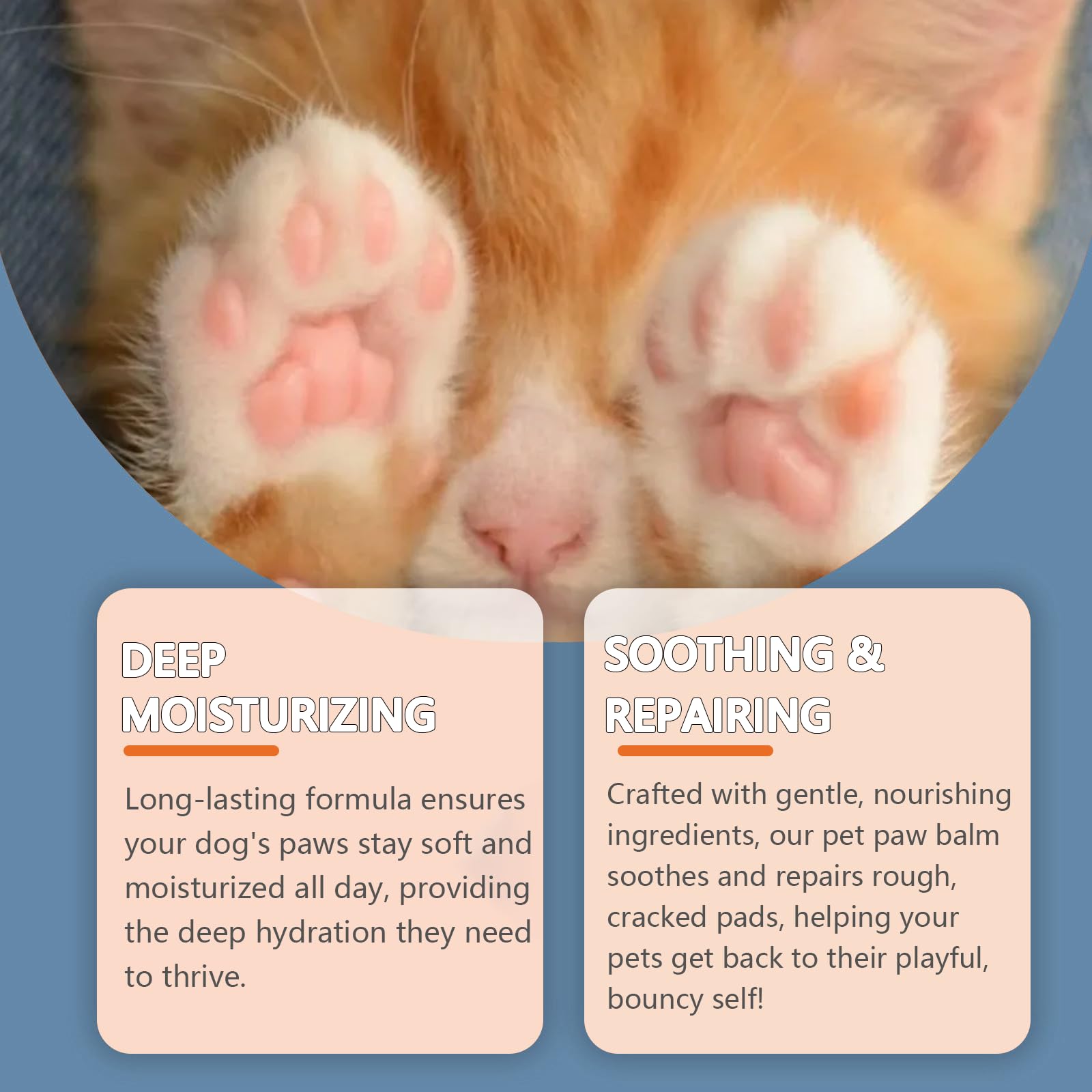 AmiCera Dog Paw Balm, Cat Paw Balm, Nose Paw Balm for Dogs Cats Paw Balm for Dogs Cracked Pads and Nose Natural Ingredients - Image 2