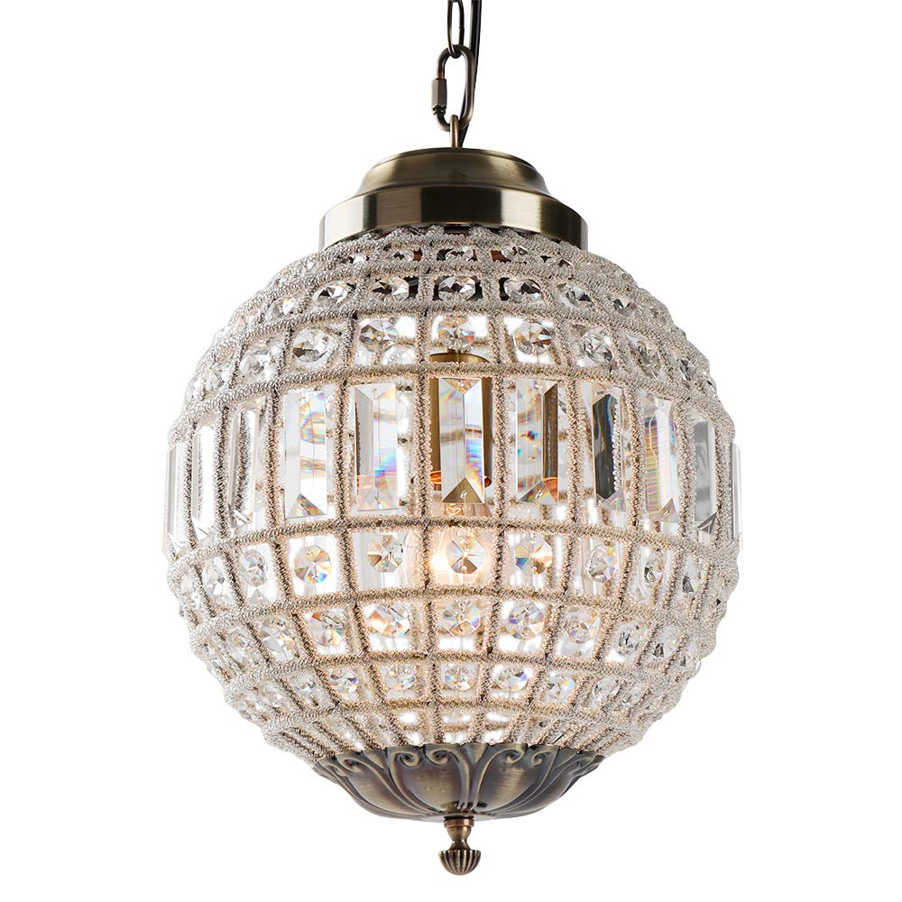 Newrays Retro Vintage Royal Empire Ball Style Big Led Crystal Modern Chandelier Lamp Lustres Lights E27 Living Room Bedroom Bathroom — image 1
