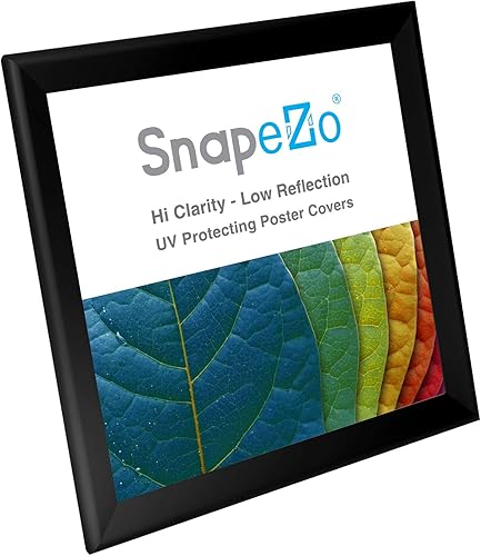 Vista 85 de SnapeZo Silver 36x37 Poster Frame, 1.7" Aluminum Profile, Front-Loading Snap Frame, Wall Mounting, Wide Series