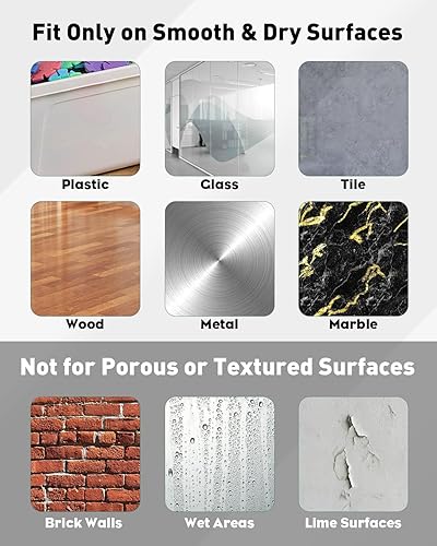 Miniatura 6 de Uniclife 10 ganchos adhesivos grandes para colgar, ganchos de pared resistentes de 33 libras (máximo), ganchos de pared transparentes, impermeables,