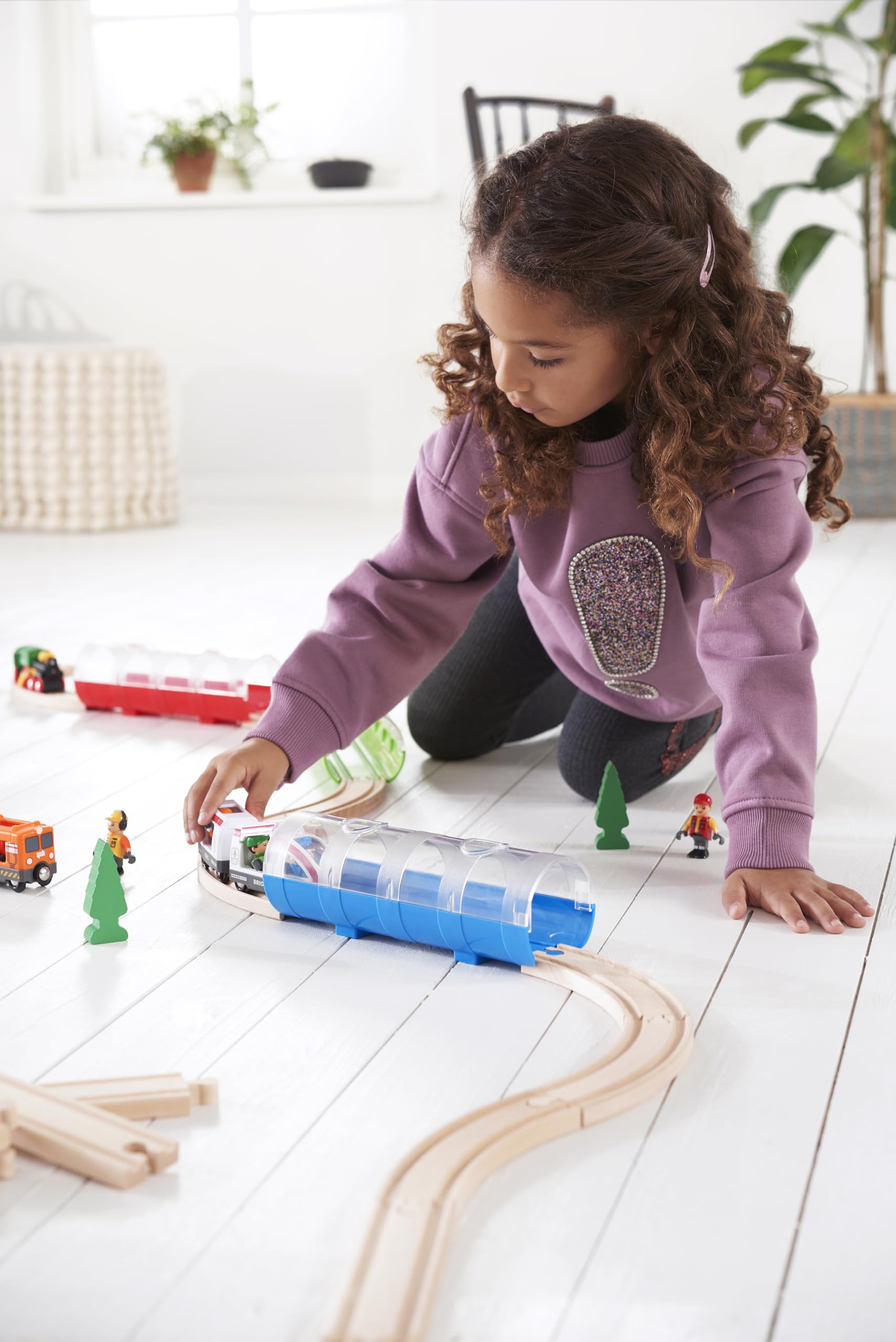 Brio World 33574 Tunnel Garage - Accessoire Circuit Train Bois Pour Enfants Dès 3 Ans