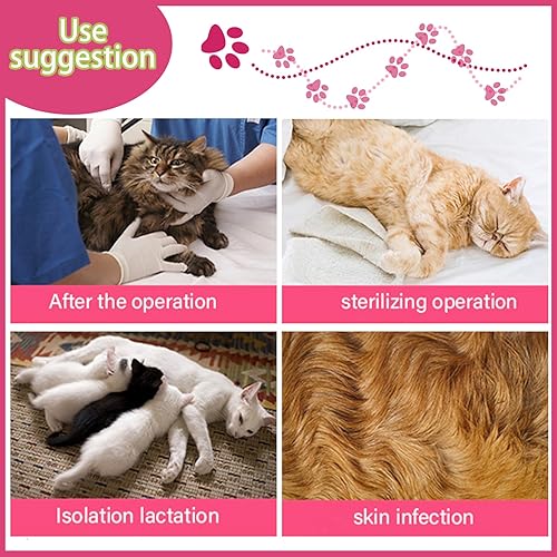 Miniatura 2 de Traje de cirugía para gatos, traje quirúrgico de recuperación profesional para heridas abdominales o enfermedades de la piel, alternativa de collar