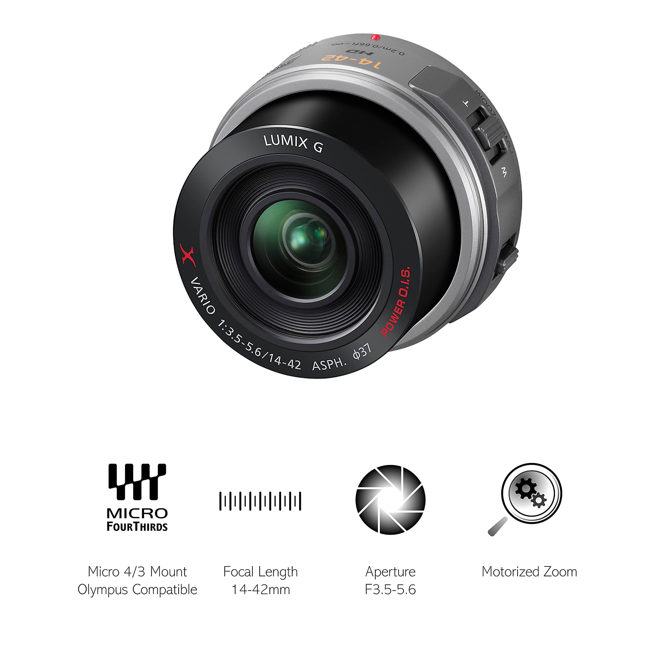 Panasonic H-PS14042E-S Lumix G X Vario PZ 14-42 PowerZoom with