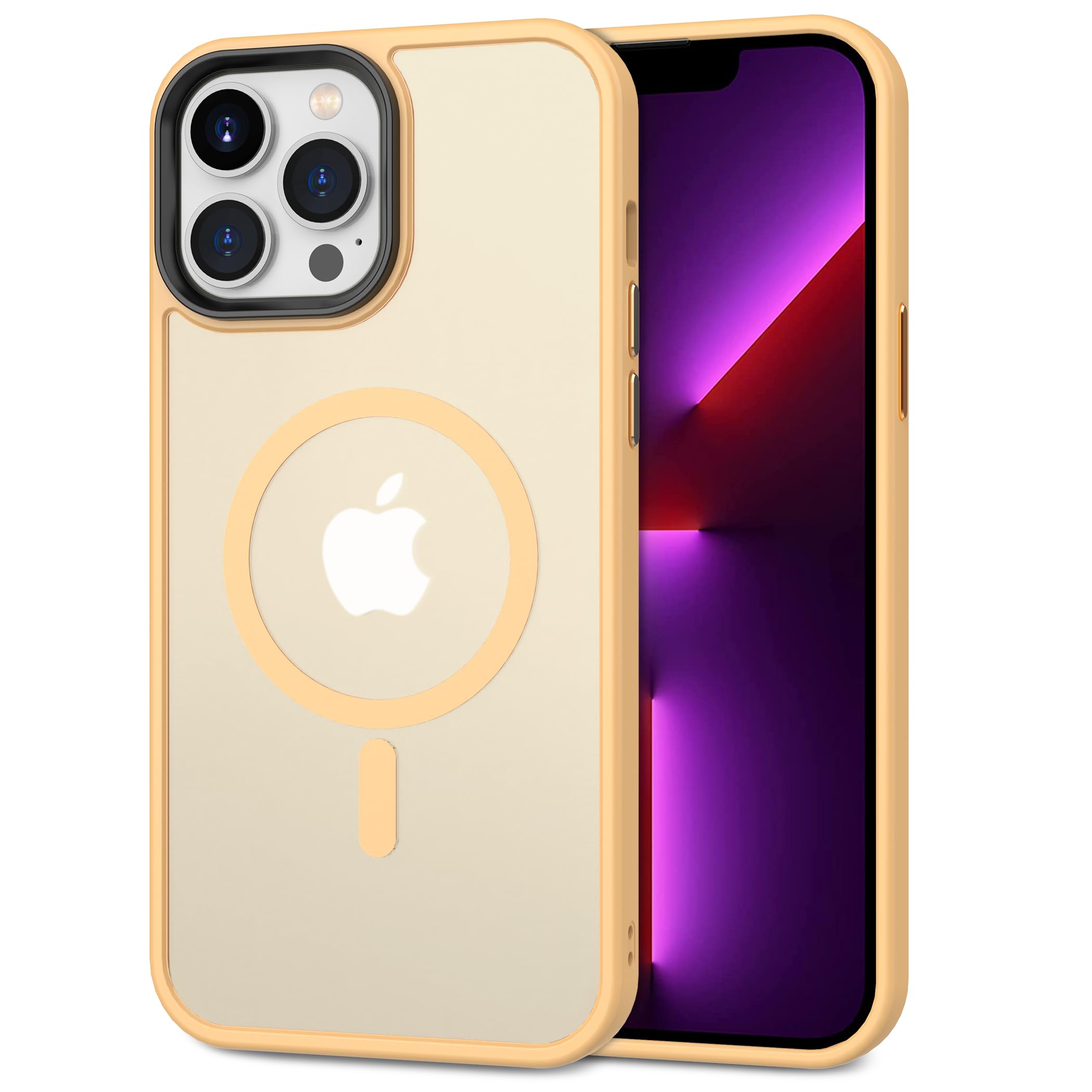 CACOE Magnetic Case for iPhone 13 Pro Max 6.7 inch-Compatible with MagSafe & Magnetic Car Phone Mount,Anti-Fingerprint TPU Thin Phone Cases Cover