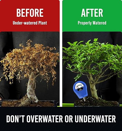Miniatura 9 de GROWIT - Monitor de agua de suelo para plantas, medidor de humedad del suelo, hidrómetro para plantas, medidor de humedad de plantas de interior,