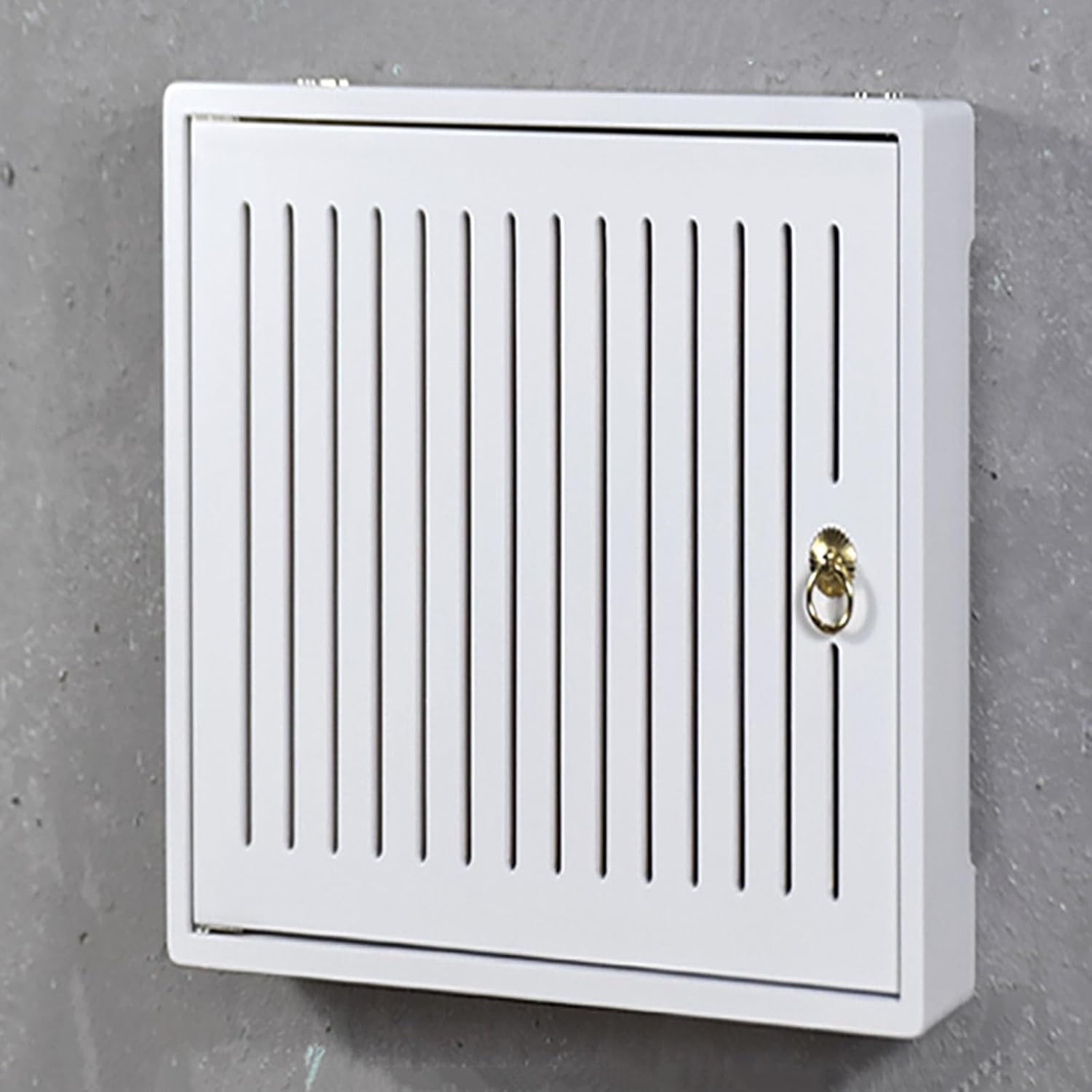 Wall Mounted Router Box Hider - Stylish Wooden Storage Shelf for WiFi Router, Conceals & Organizes Cables, Ideal for Home & Office (Teak, L49.5 * 42cm/19.4 * 16.5in)