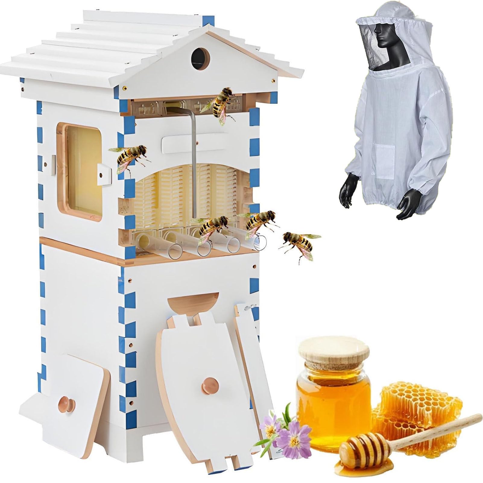 Caibendss Self-Flowing Honey Hive for Garden Pollinators