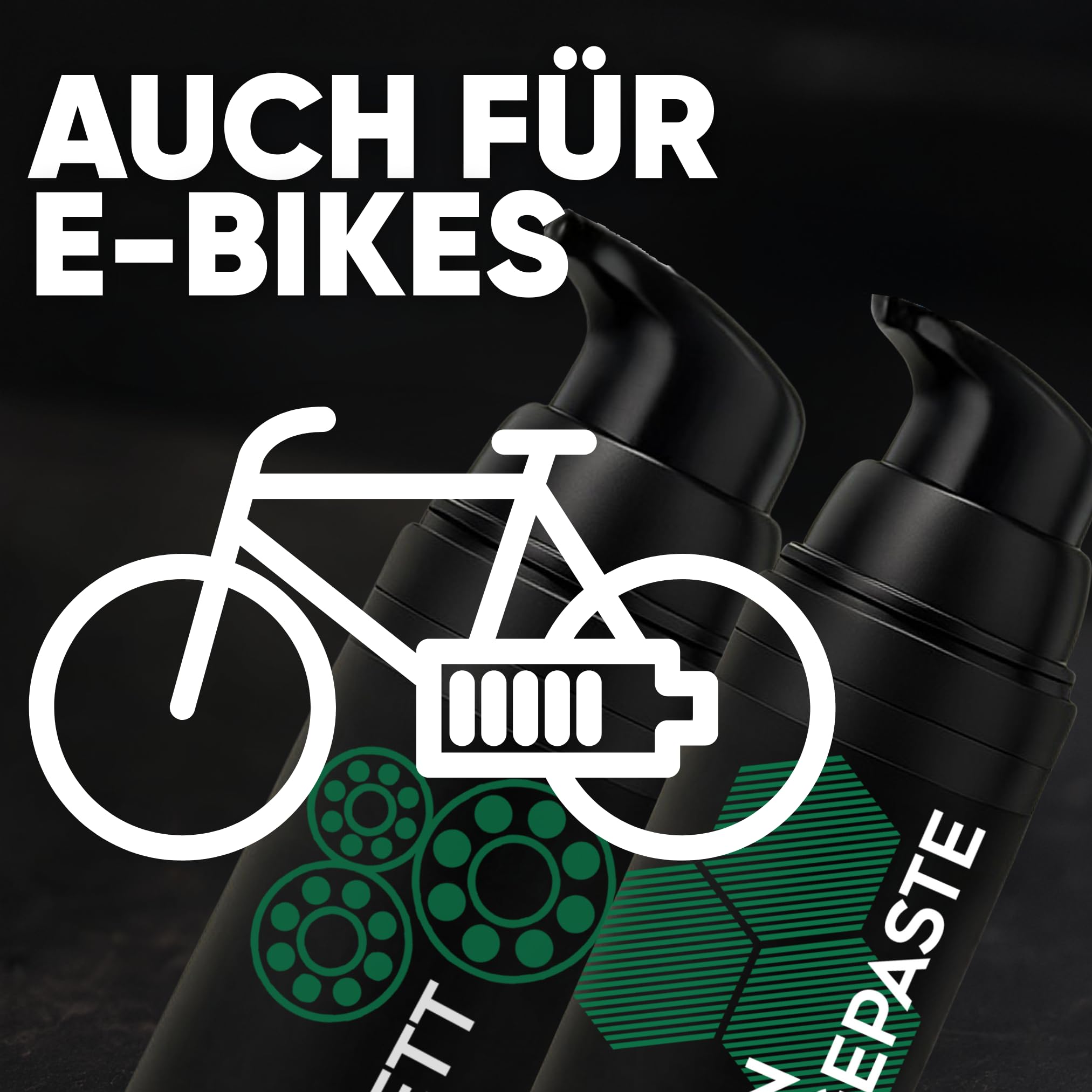 24SENDIT Fahrrad Carbonpaste & Lagerfett Set – je 50 g im Pumpspender | Ideal für Montage & Wartung – stoppt Knacken, garantiert Schmierung & Schutz – für Fahrrad & E-Bike, Made in Germany